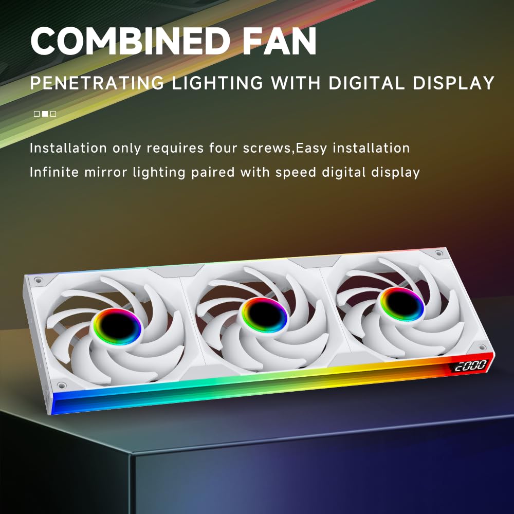 Snapklik.com : ICOLER SL360 ARGB&PWM Reverse PC Case Fan - Integrated ...