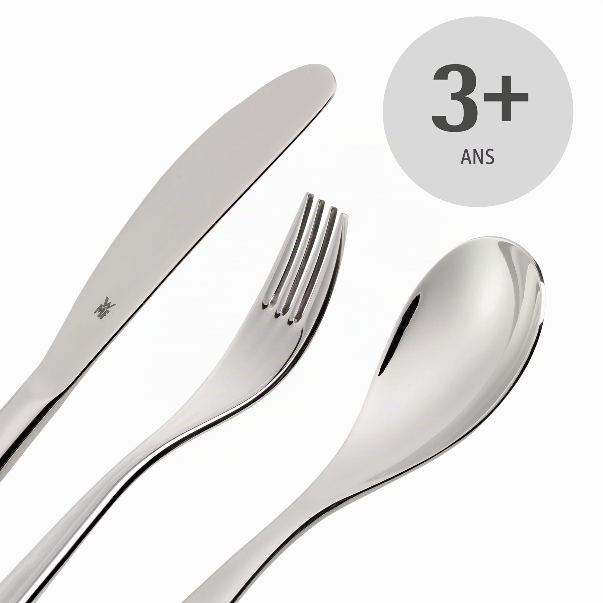 WMF Coffret 6 pièces Safari dès 3 Ans Acier Inoxydable Cromargan 18/10 Poli