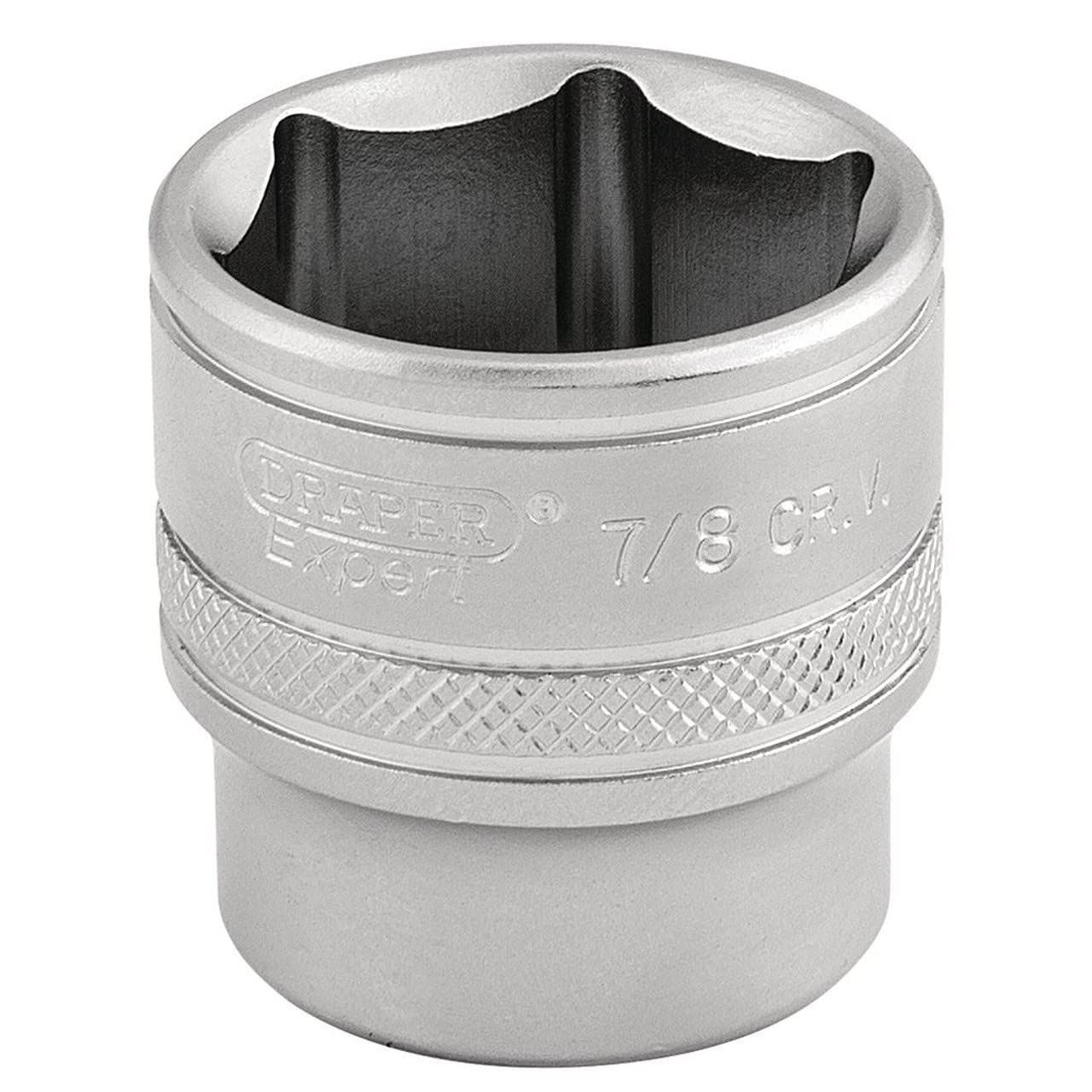 Draper 16576 Square Drive 6 Points Imperial Socket,Blue 3/8" Length