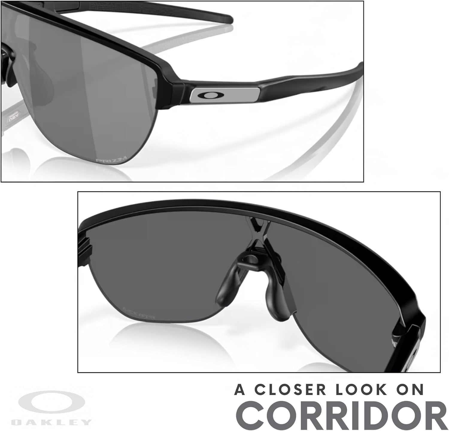 OAKLEY OO9248 Corridor Shield Wide High Bridge Sunglasses for Men+ Bundle Accessory Leash Kit, Microfiber Pouch - Image 6