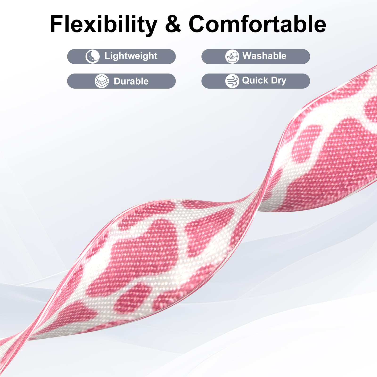 Vanet Nylon Printed Pattern Elastic Bands Compatible with Apple Watch 38mm 40mm 41mm Women Men, 4 Pack Soft Strentchy Sport Breathable Replacement Wristbands Compatible for Apple iWatch SE Series