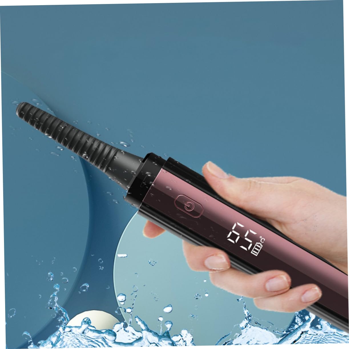DOITOOL Rizador de Pestañas Eléctrico Calor, Recargable 360mah, Abs Negro, Ligero y Portátil para Viaje y Maquillaje