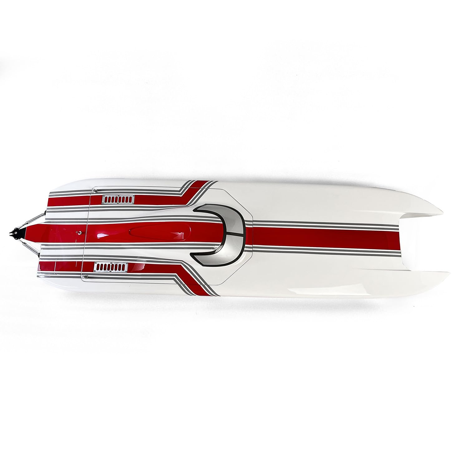 E51 100 km/h Fiberglas Rot Elektrisches RTR RC Boot W/Dual Motors Servos ESCs Batterien