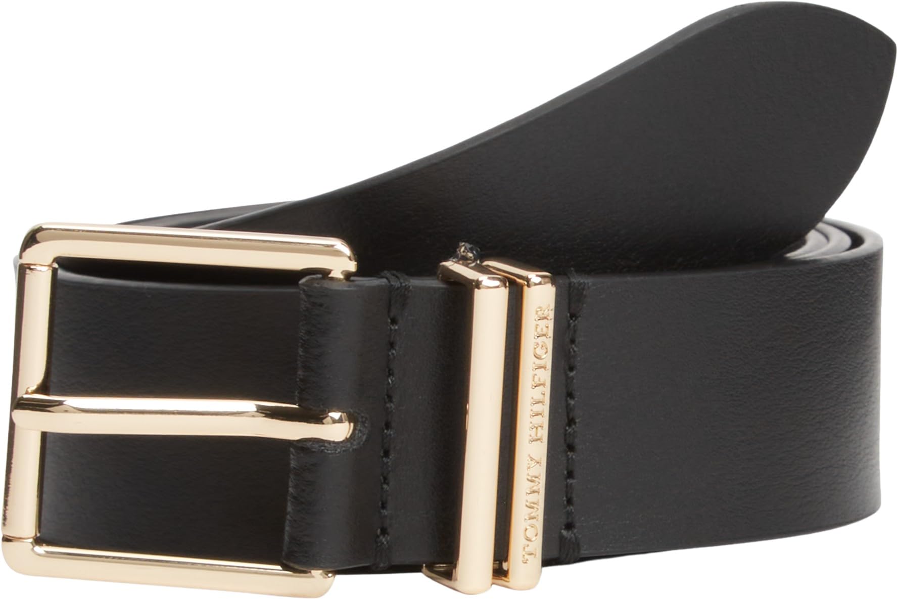 Tommy Hilfiger Women Th Square 3.5 AW0AW18919 Other Belts, BLACK, 75