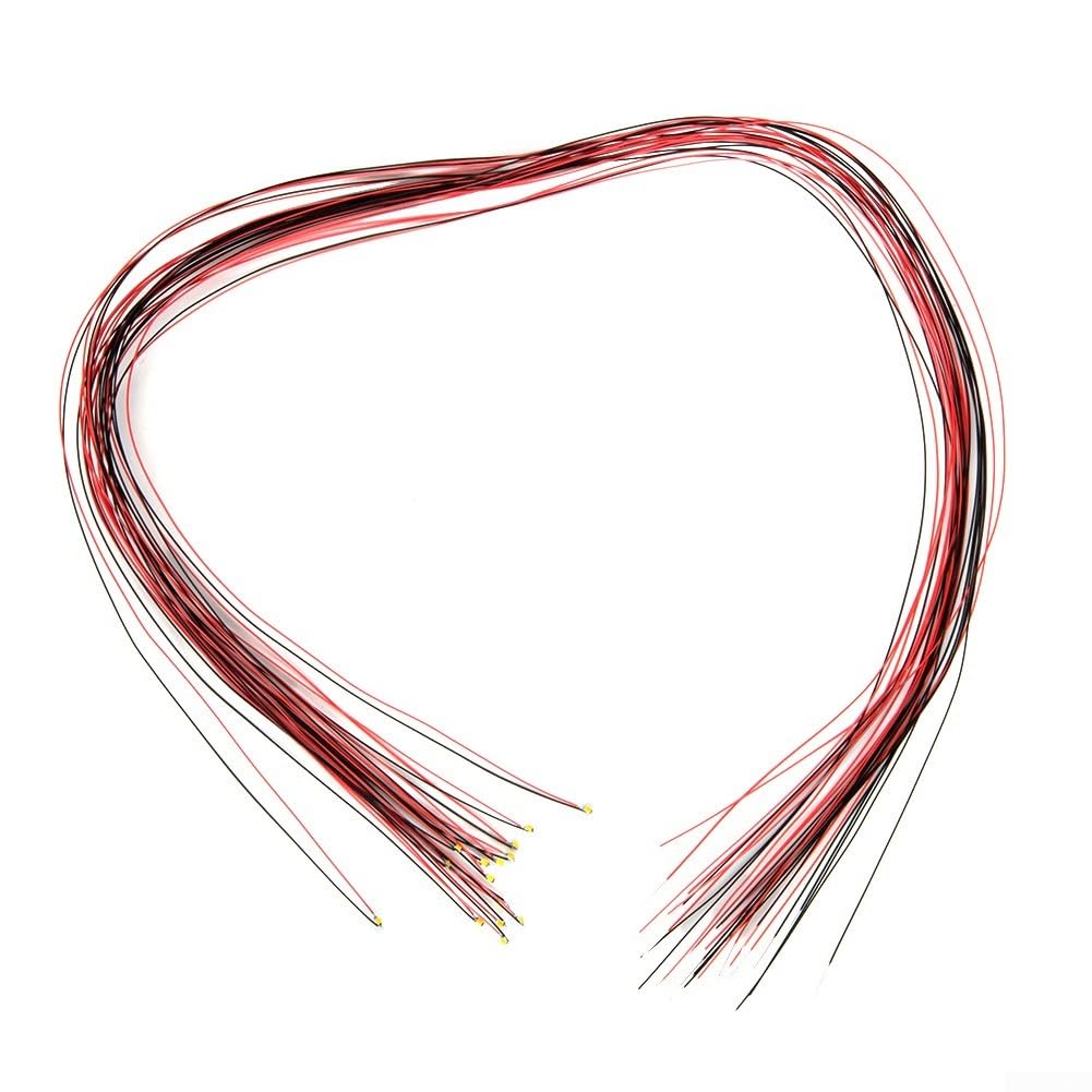 15Pcs Pre-Wired Warm White For SMD LEDs Lighting Kit 0402 Size For Model Railroad Scenery 12V DC