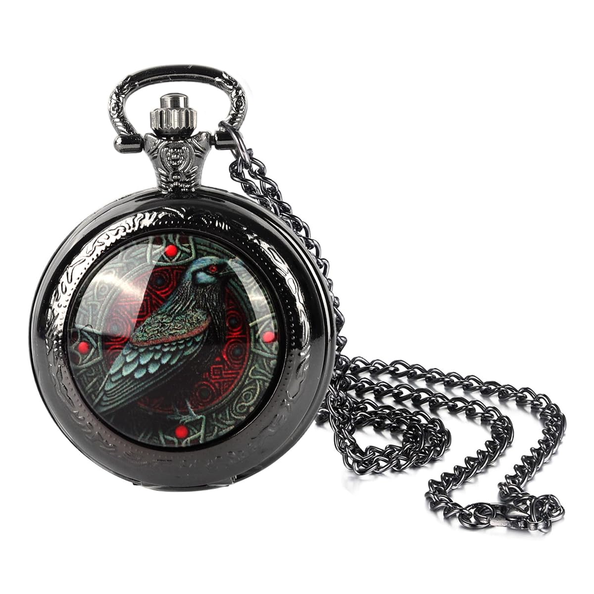 Vintage Pocket Watch Cool Gear Steampunk Retro Pendant Necklace Watches for Men Women Christmas Costumes