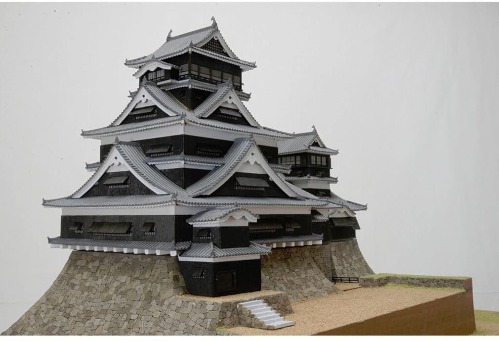 Woody Joe 1/150 Kumamoto Castle Wooden Model Building Kit (Building)