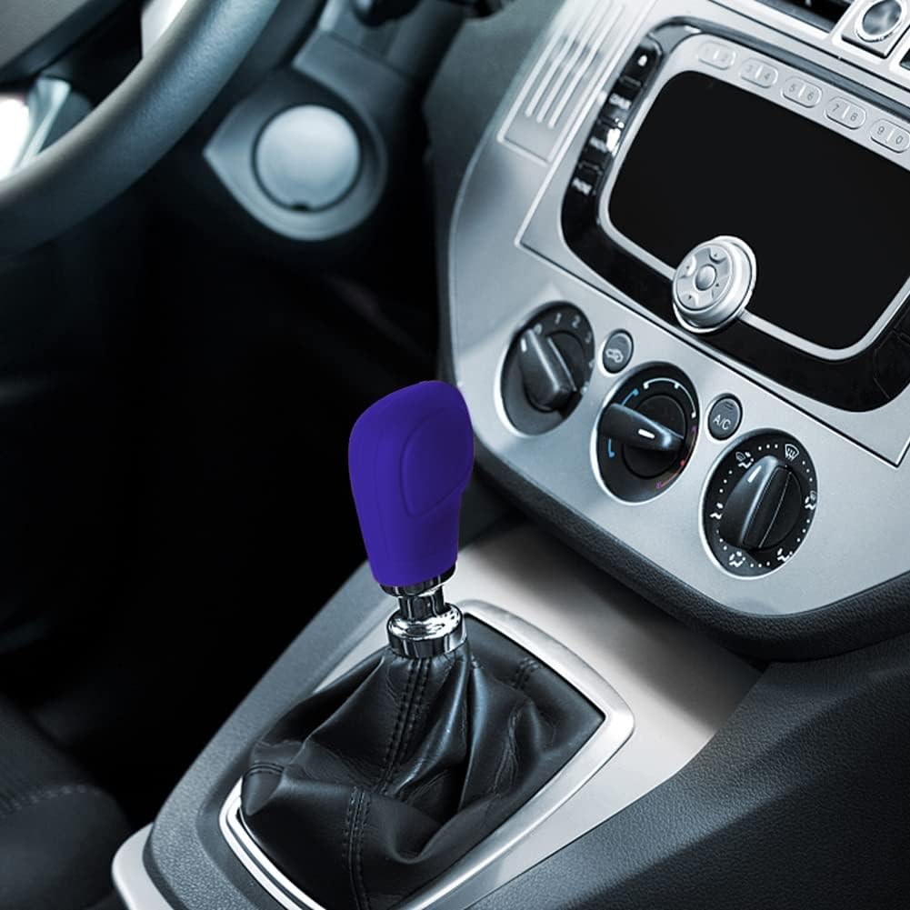 ZYHW Silicone Car Gear Shift Knob Cover Protector (Purple)