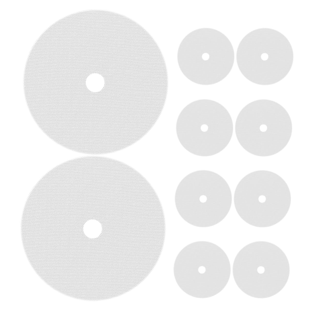 OKUMEYR 10Pcs Round Silicone Dehydrator Mats Non Stick Food Dryer Pads for Efficient Fruit Drying with Center and Reusable Silicone Food Dehydrator Sheets