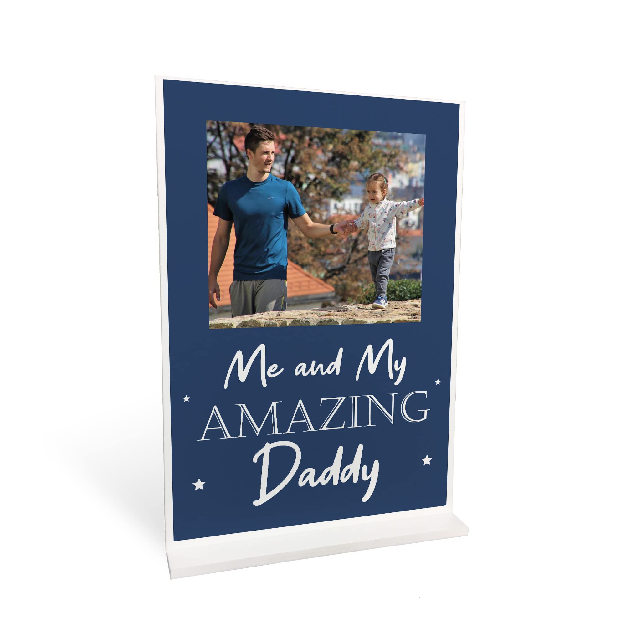 Red Ocean Personalised Dad Photo Plaque Gift For Fathers Day Personalised Birthday Gift For Dad Daddy