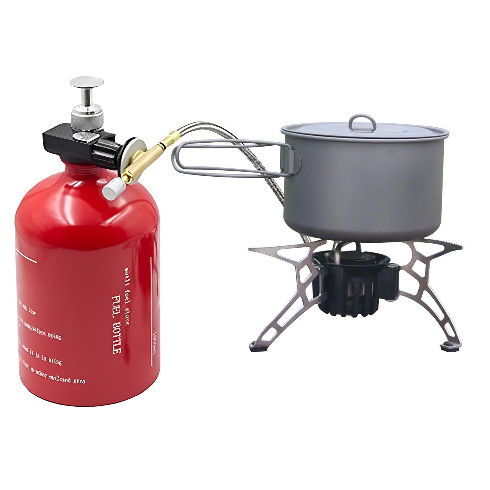 Brennerofen für Camping, Outdoor-Brennerofen, Klappbarer winddichter Brennerofen, Mehrzweck-Campingkocher, energiesparender Herd zum Grillen, Kochen, Reisen, Picknick