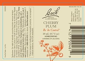 Bach Original Flower Remedies 2-Pack, Have Patience" - Impatiens, Cherry Plum, Homeopathic Flower Essences, Vegan, 20mL Dropper x2