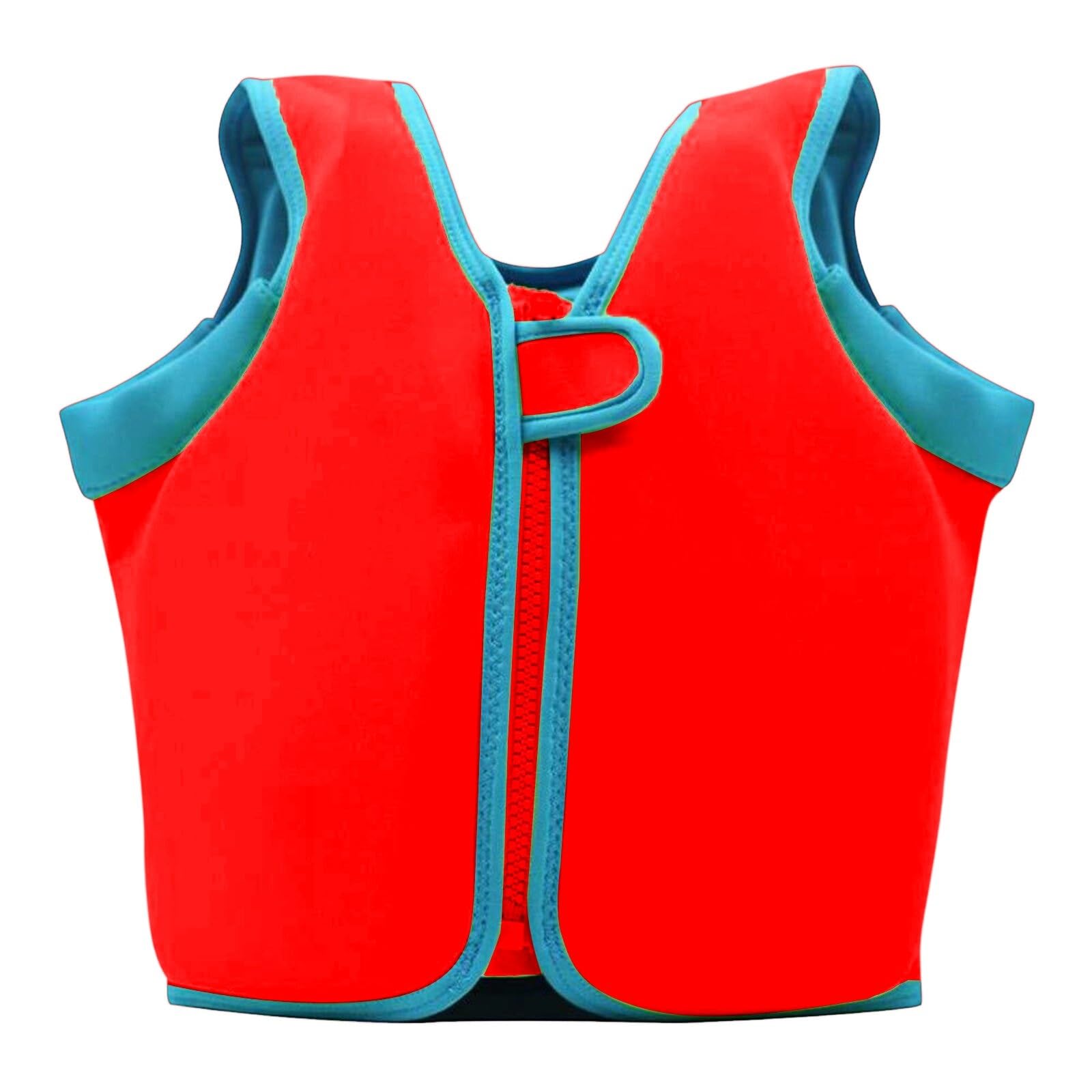 Kids Toddlers Kayaking Vest Adjustable Zipper Secure Fit Buoyancy Aid High Buoyancy Reliable Floatation Swimming Training Pool Beach Water(Red,XXL (9-12 Years))