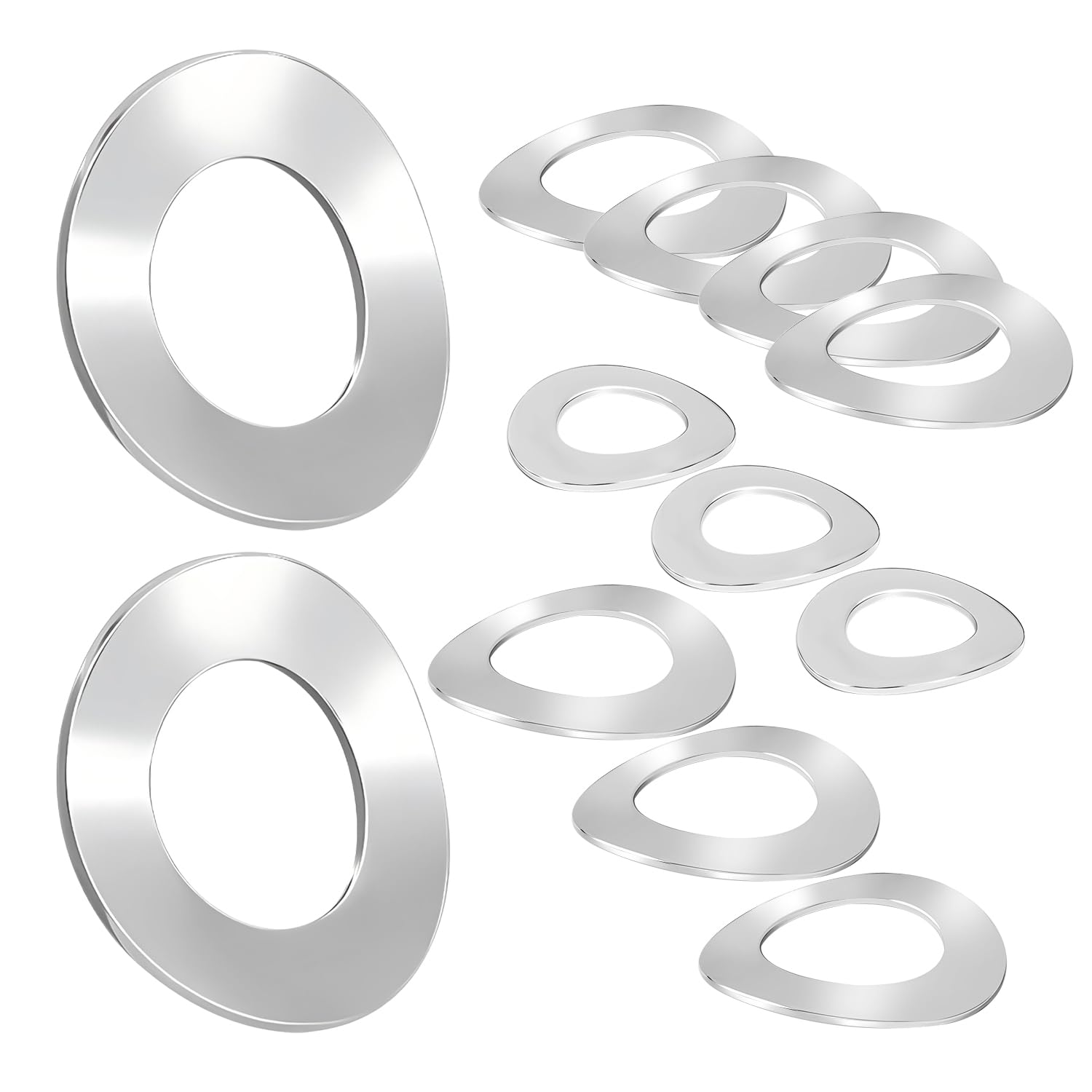 20 Pezzi Rondella Ondulata, Rondelle in Acciaio Inox, M10 Rondelle a Molla, Rondelle Elastiche per Alberi, Rondelle per Viti