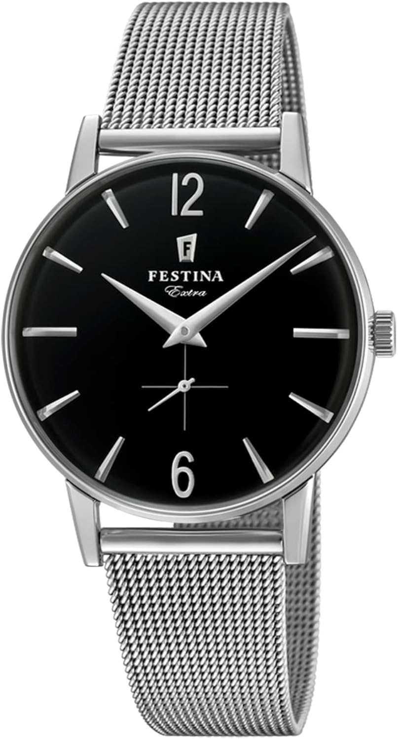 Festina Orologio Analogico Quarzo Uomo con Cinturino in Acciaio Inox F20252-4