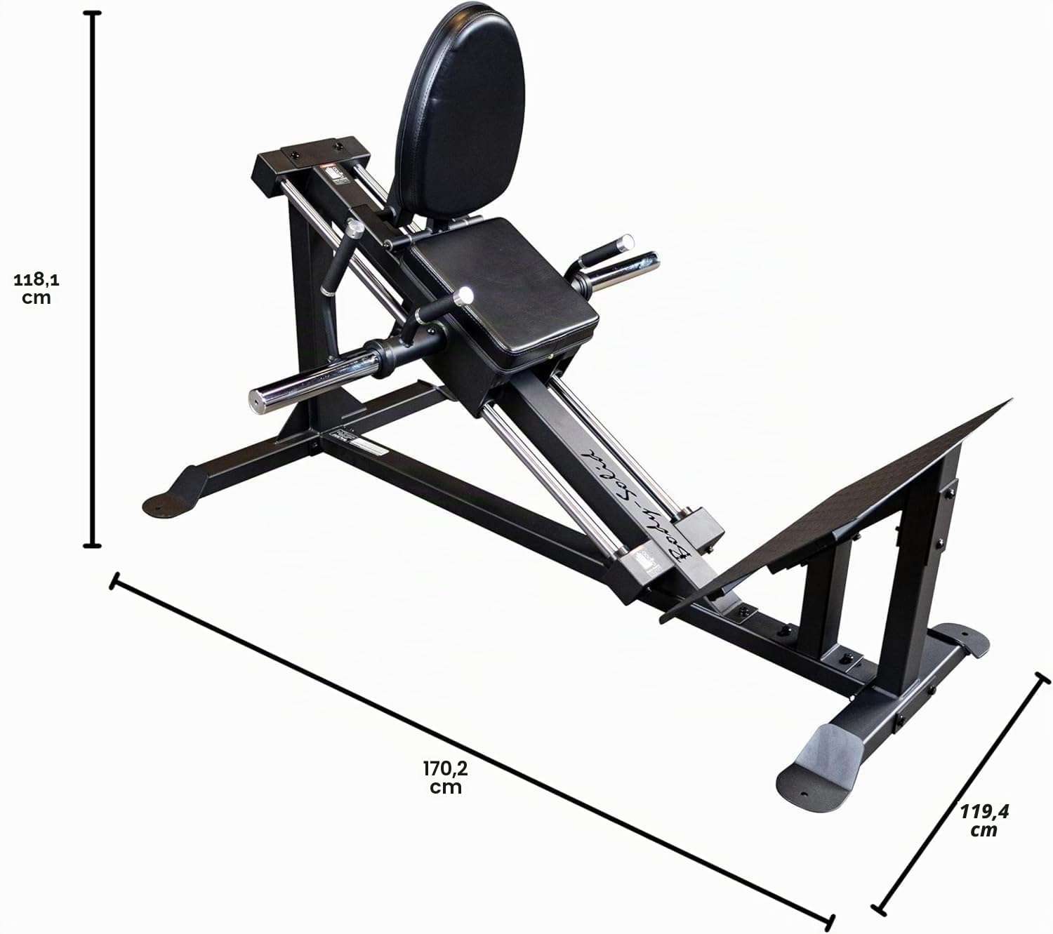 Body-Solid GCLP-100 2in1 Beintrainer | Beinpresse | Wadentrainer | Compact Leg Press | Studioqualität | Belastbar bis 450kg | 4-Fach gelagerter Gewichtsschlitten (Linearkugellager)