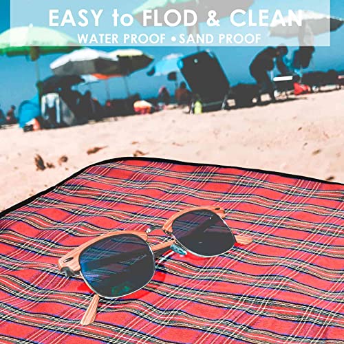 Giverare Picnic Beach Blanket, Xl Sandfree Waterproof Outdoor Camping Blankets, Quick Drying Family Mat, Portable Extra Large Mats For Travel, Hiking, Music Festival, Lawn #TOP2