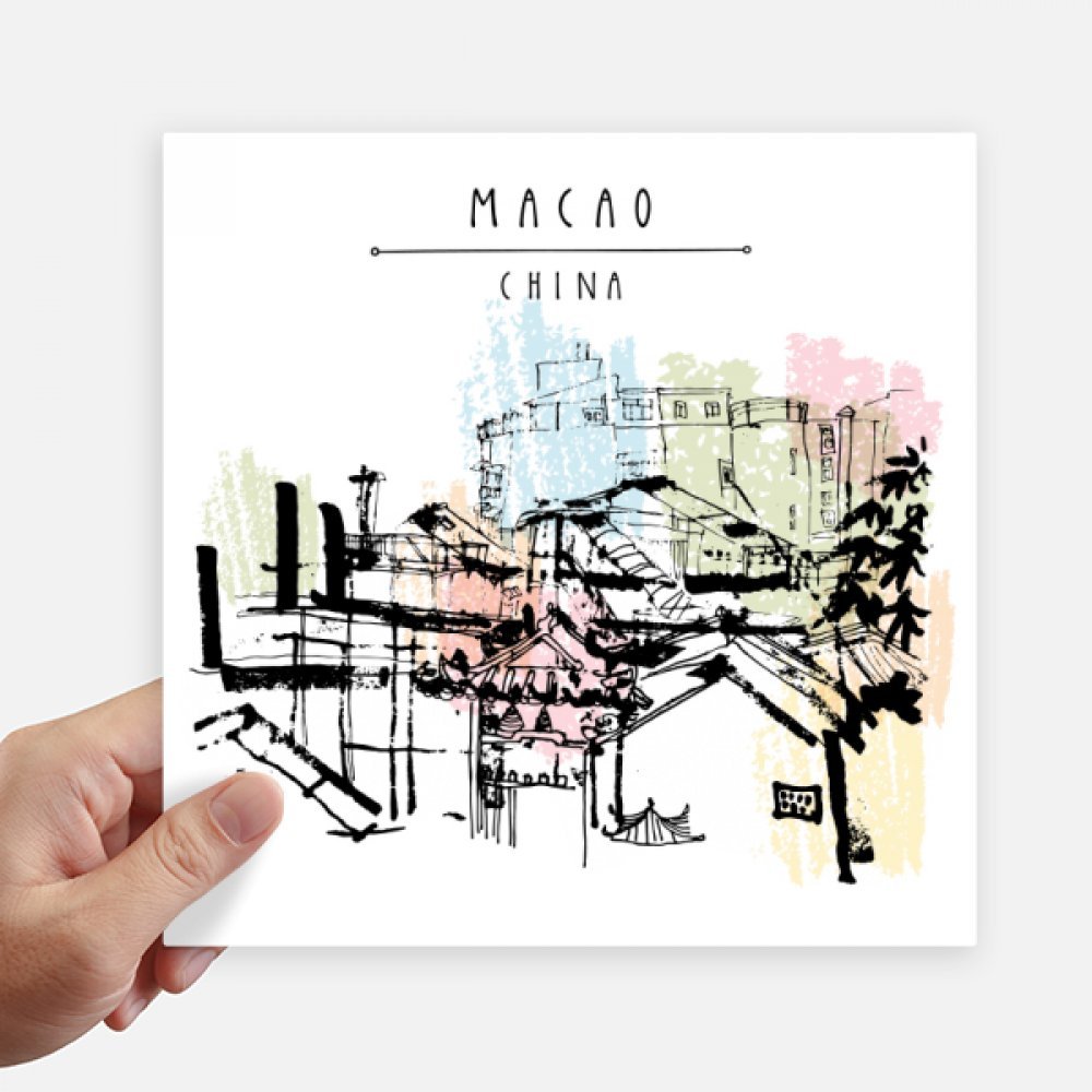 Autocollant Macao Chine pour valise et ordinateur portable