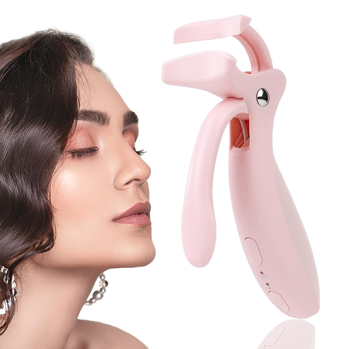 Pinkiou Heated Eyelash Curler for Women,Mini Lash Curler