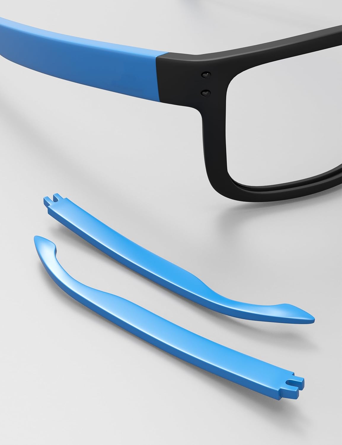 Well-aimed Replacement Temples Arms Legs/Rivets for Oakley Holbrook OO9102 / Holbrook XL OO9417 / Holbrook Asian Fit OO9244 Sunglasses, Perfectly Fit, Accessory Kit - Sky Blue