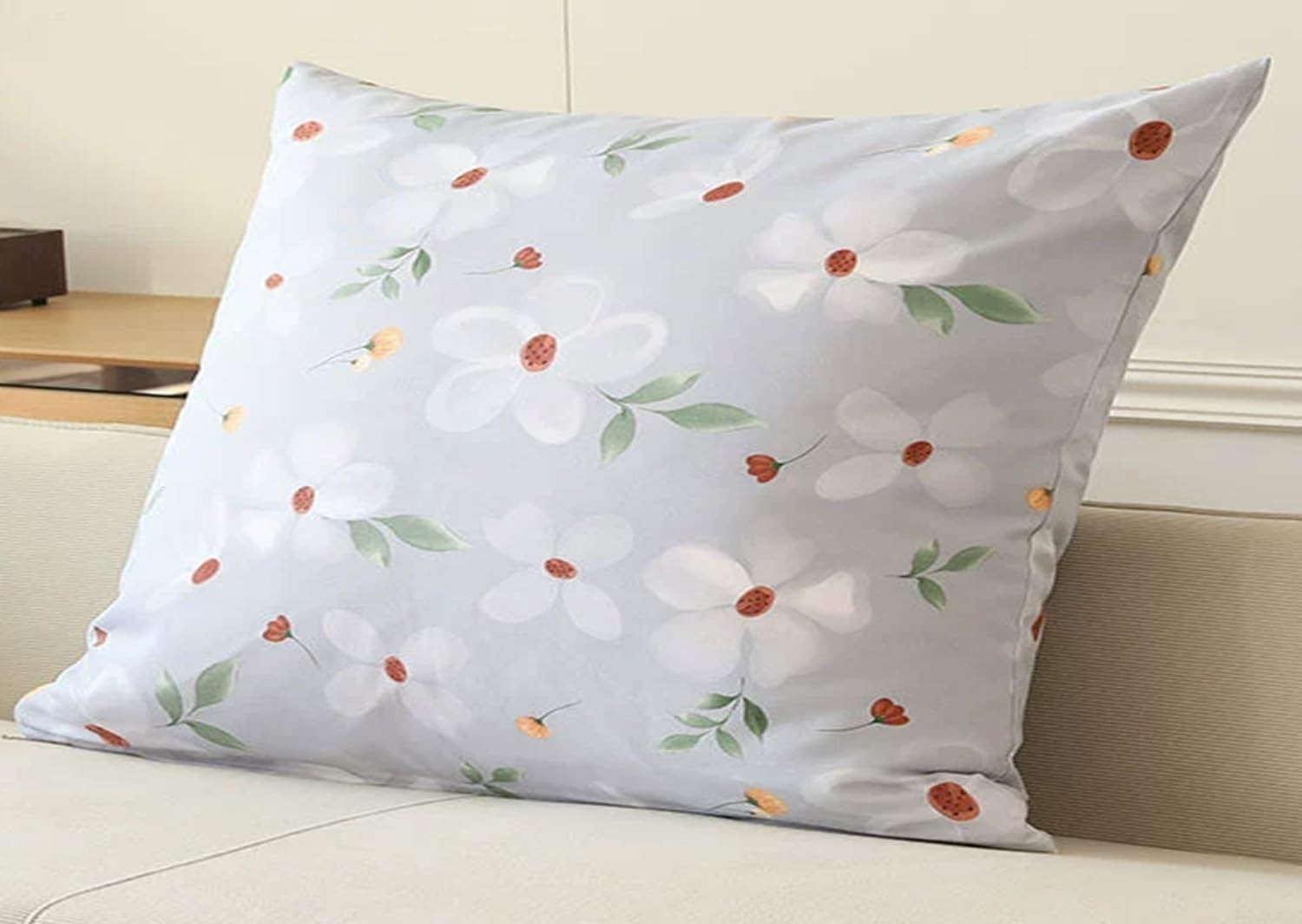 Boho Cotton Canvas Cushion Covers Modern Floral Decorative Pillowcases