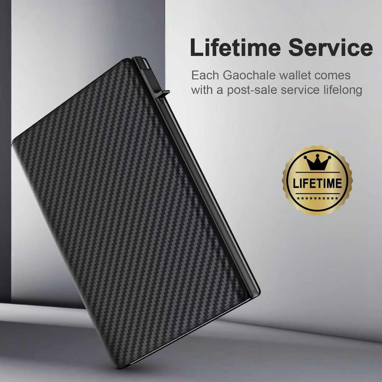 Wallet for Men Card Holder Slim Minimalist Wallet 6-8 Cards, Compact Wallet with Money Clip & ID Window, RFID Blocking Smart Pop Up Card Wallet, Metal Aluminum Credit Card Holder Bifold Wallet - Image 8