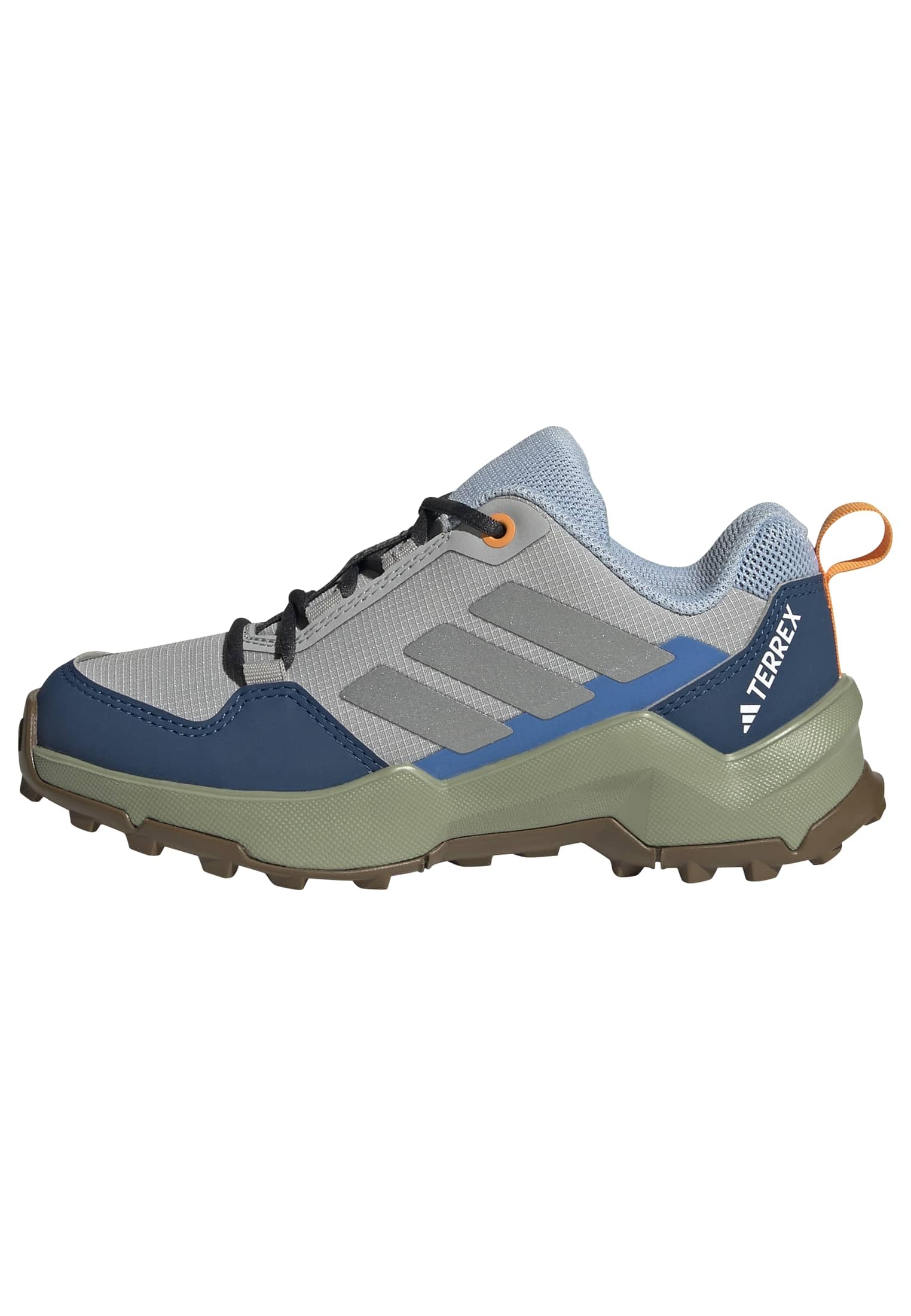 adidas Unisex Kids Terrex Ax4R Hiking Shoes, Grey Two/Reflective Silver/Glow Blue, 4 UK