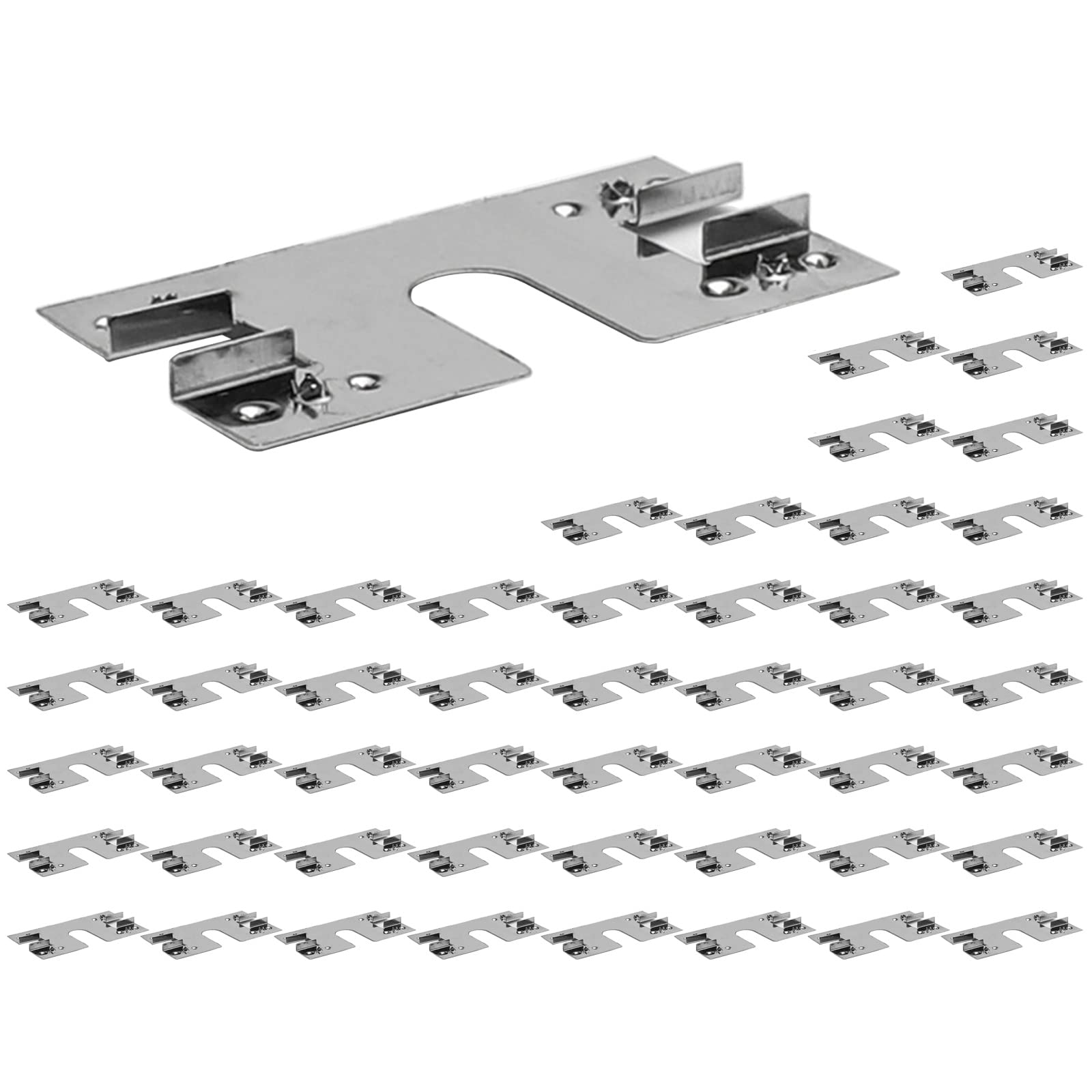 Kalttoy Multicolor 50Pcs Solar Panel Cable Clamp Photovoltaic Grounding Gasket Washer Conductive Washer Sheet Spacer For Roof Ground Solar Panel Grounding Clip Cable Clamp