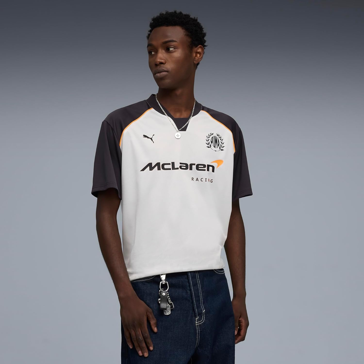 PUMA Men's McLaren Racing Jersey, Titan Black SS26, X-Largearge Mclaren Jersey