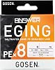 GOSEN Anser Eging PEx8, High Visibility White Color Base, Bite Catch Marking System, Strong and Resilient Operation, High Strength, High Abrasion Resistance, Low Color Fading, Made in Japan