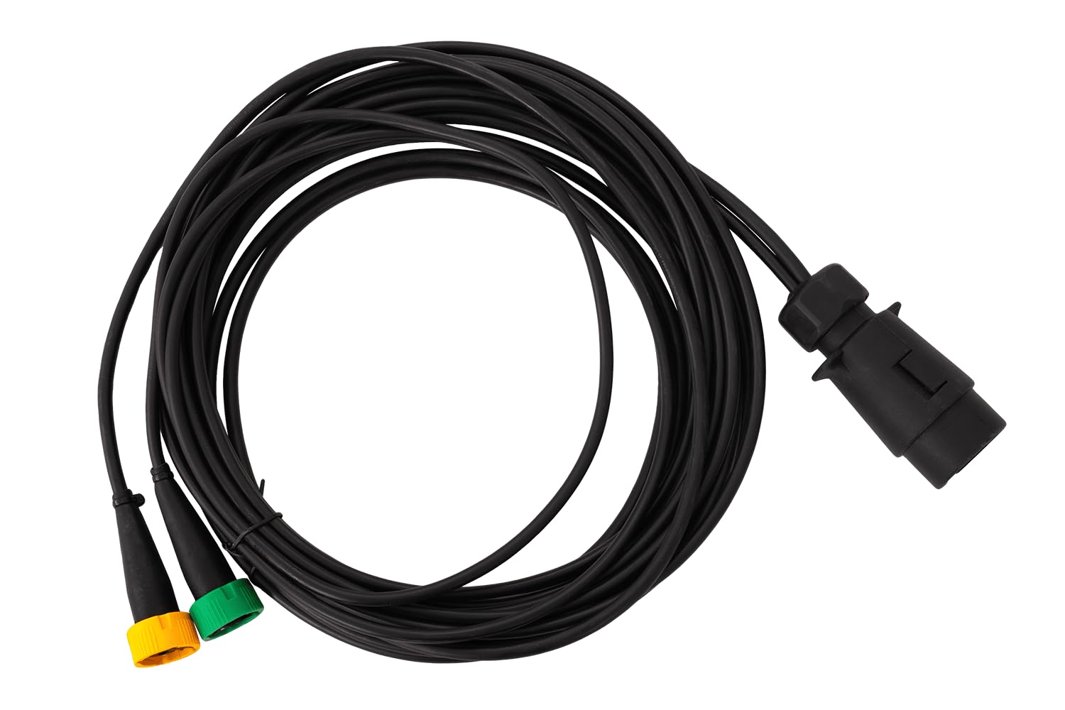 FRISTOM Anhänger Beleuchtungsset Rückleuchten FT-270 LED links rechts 12 V E9 EMV IP68 Bajonett 5 Pin mit Dreieckreflektor und MANTES Kabelbaum 5 m 7 Pin für Anhänger PKW