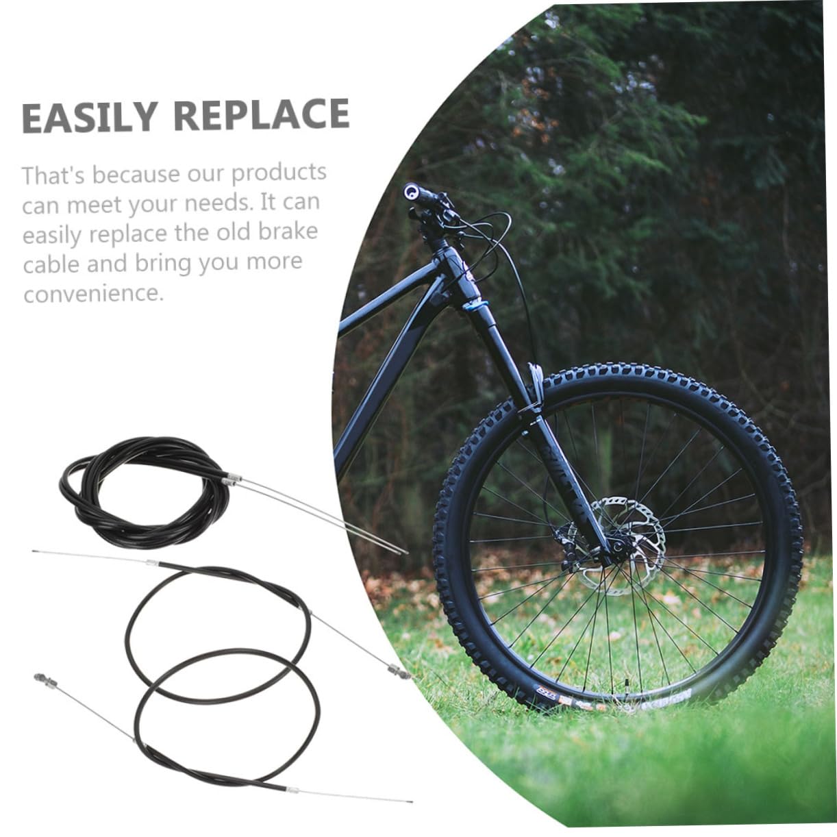 Gatuida Cables para Bicicleta de Delanteros Traseros Resistente y Duradero para Reparación Bicicletas