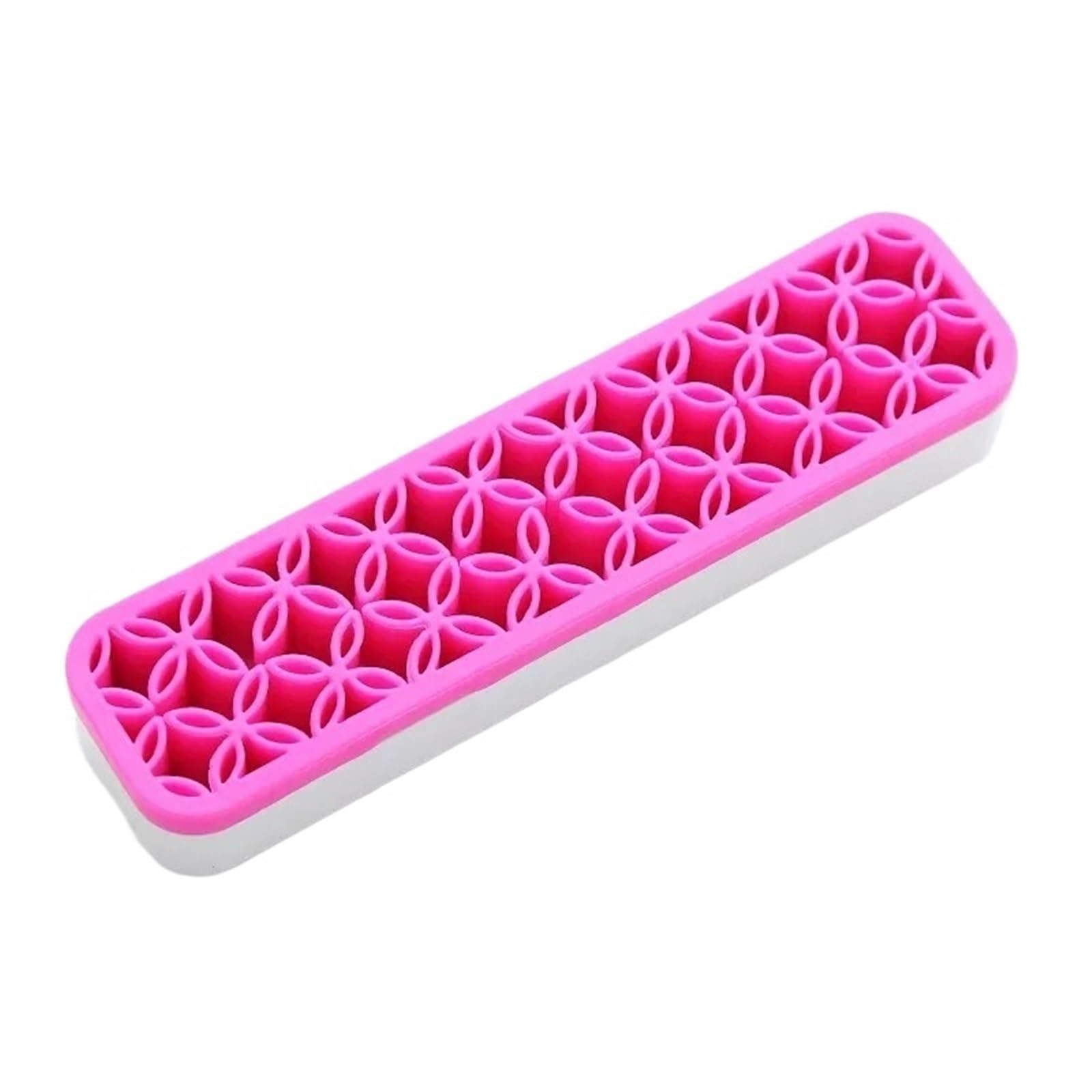WLIHDB 3Pcs Brush Drying Rack, Holder, Cosmetic Storage Organizer, Silicone Nail, Makeup Display, Box for Makeup Brushes(Pink)