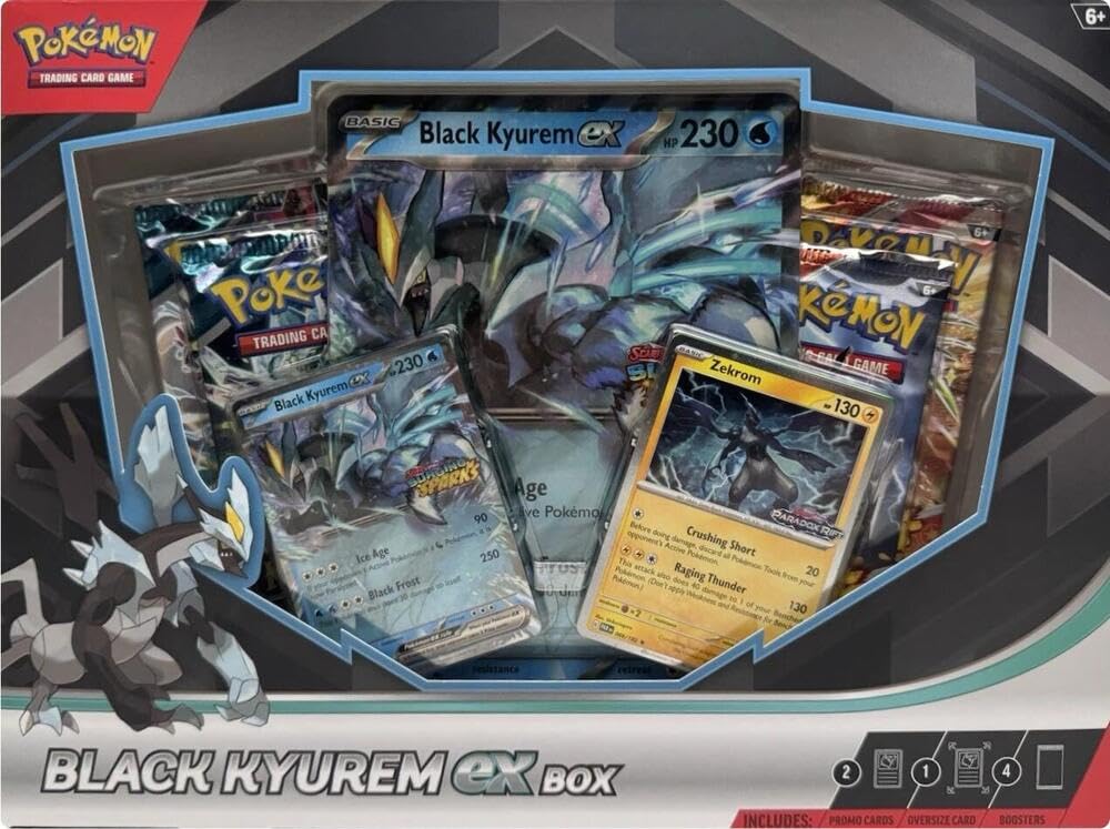 Amazon.com: Pokemon TCG: Black Kyurem ex Box - 4 Packs, Promos