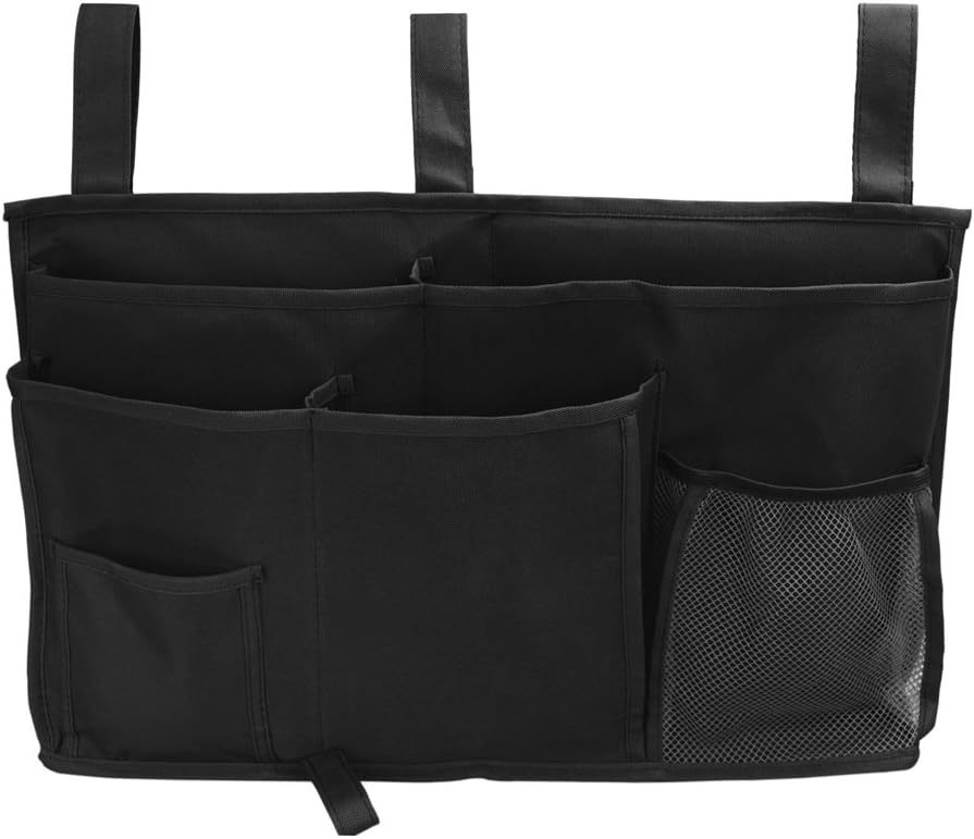 Pinji 8 Pockets Bedside Storage Bag Caddy Hanging Organizer