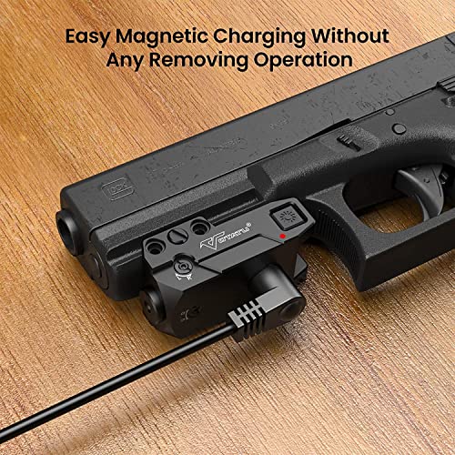 Votatu H3L Series Green/Red/Blue Laser Sight, Aluminum Ultra Low Profile Picatinny Mount Dot Sight, Strobe Mode Available, Magnetic Usb Rechargeable And Ambidextrous Control #TOP4