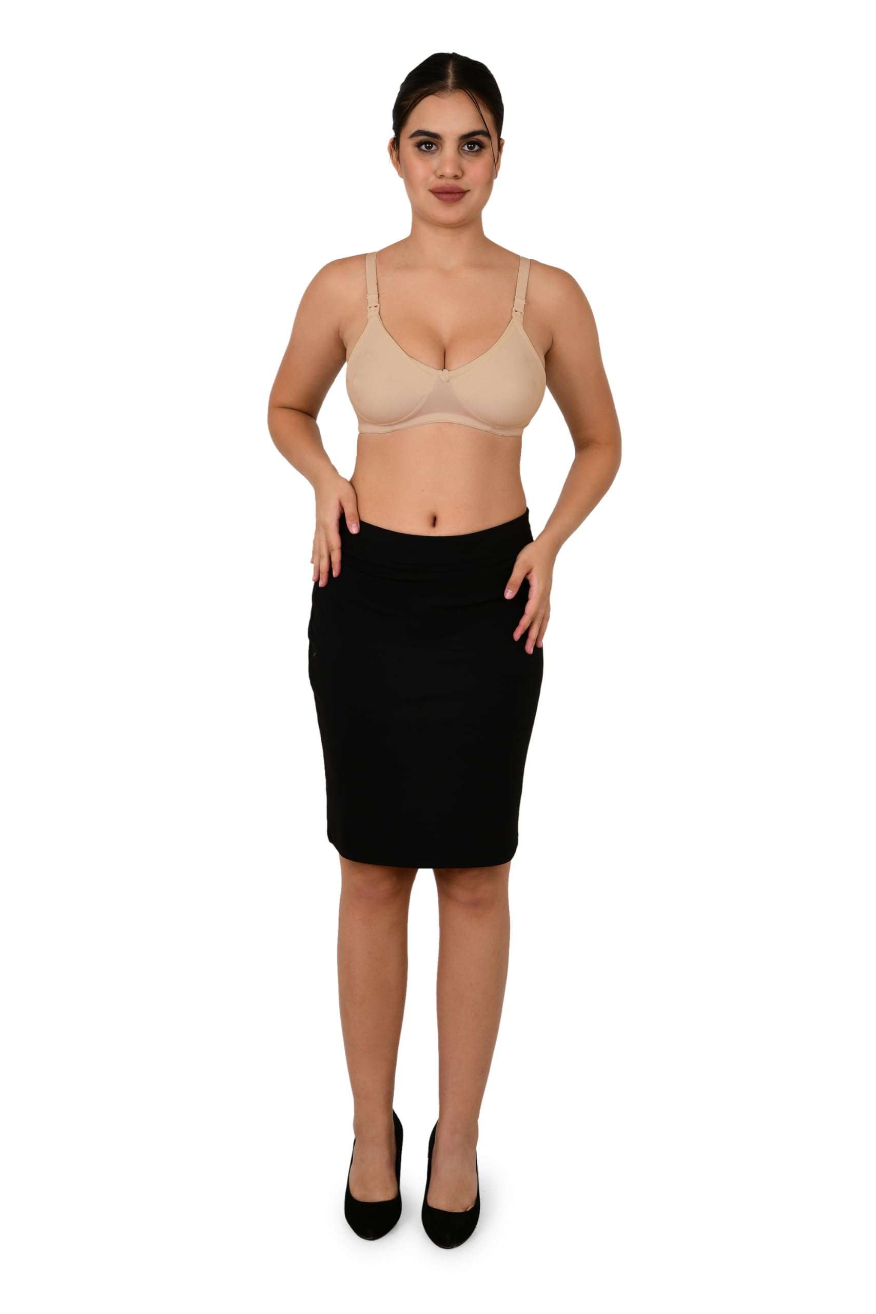 Women's Cotton Full Cup Non-Wired & Non-Padded Feeding Bra | Nursing Bra (Nude, Size-44)-image-39