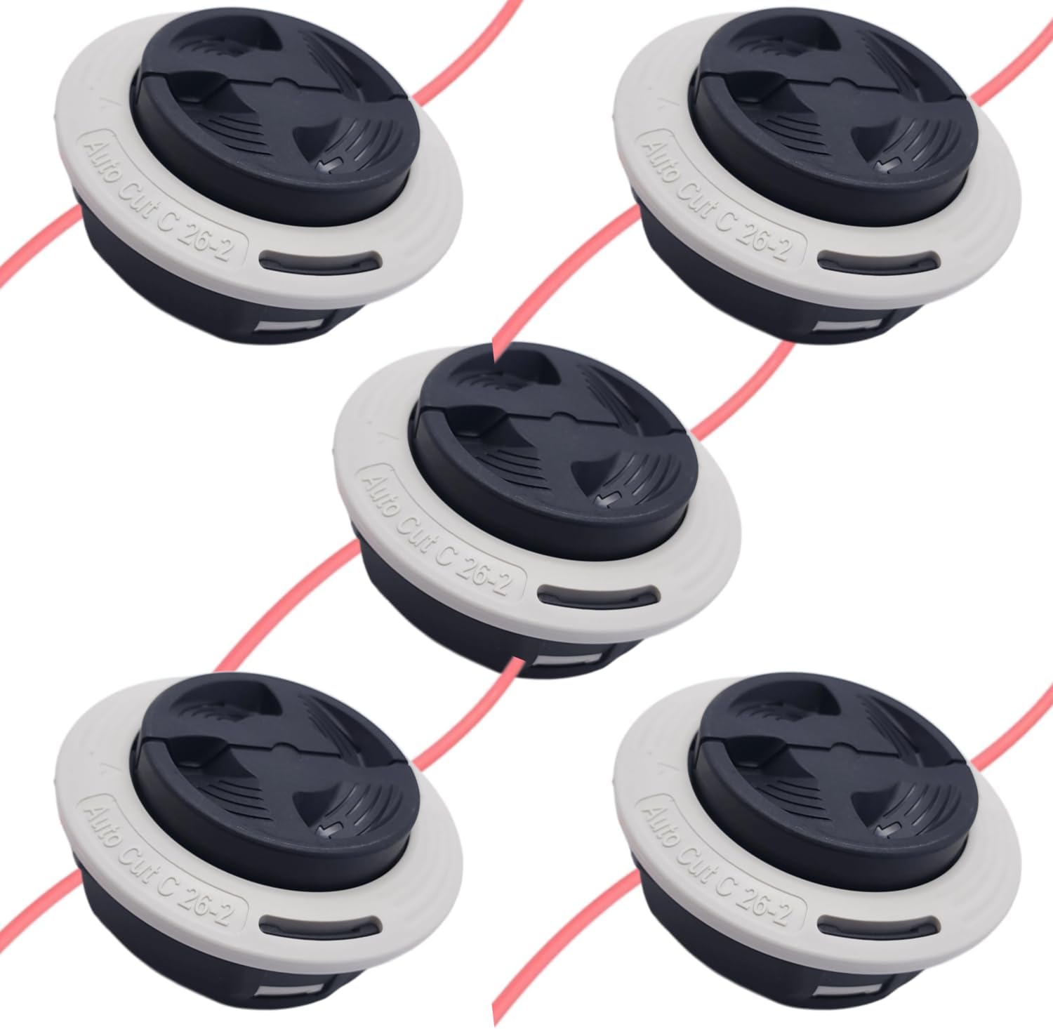 5Pack C26-2 Trimmer Head for Stihl FS55 FS55R FS56 FS56RC FS70 FS70R FS80 FS85 FS90 FS90R FS91 FS91R FS94 FS94R FS110 FS111R FS111RX FS120 FS130 String Trimmers Replace#4002 710 2169