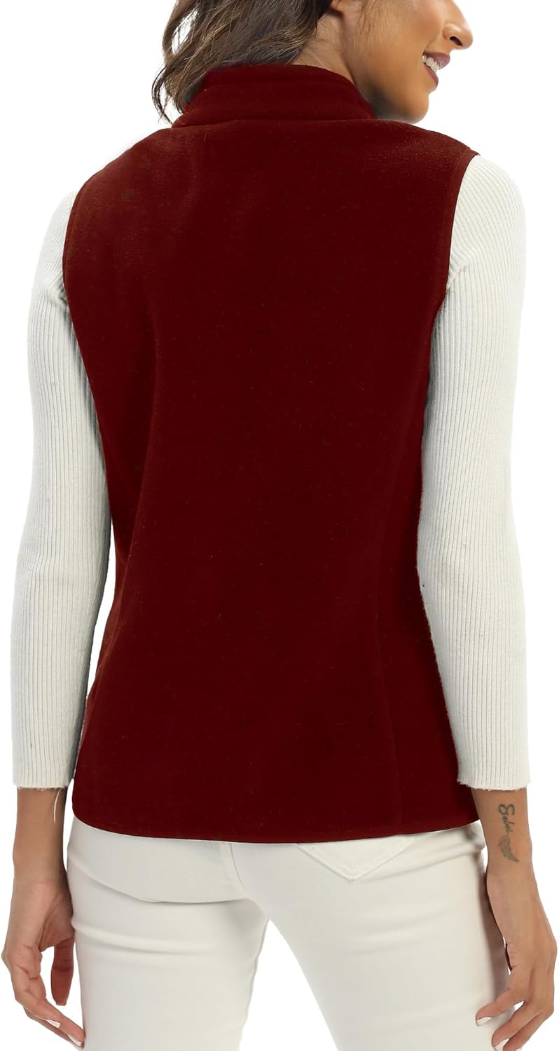 Argstar Women's Fleece Vest, Sleeveless, 6 Pockets, Lightweight, Casual, for Daily Life and Outdoor Activities - Image 6