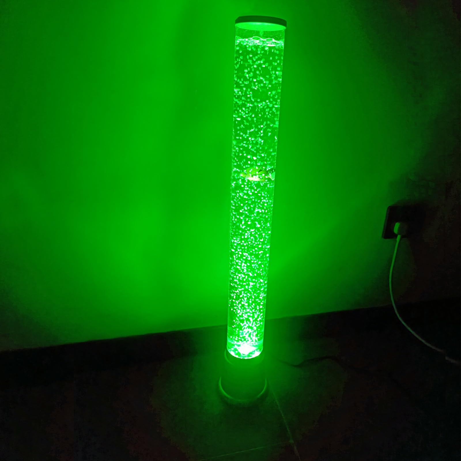 Lampa lawowa Bubble Fish 2,55 stopy LED z lampką nocną i 3 zmieniającymi się rybami, prezentem dla dzieci, dorosłych, osób z ADHD i autyzmem