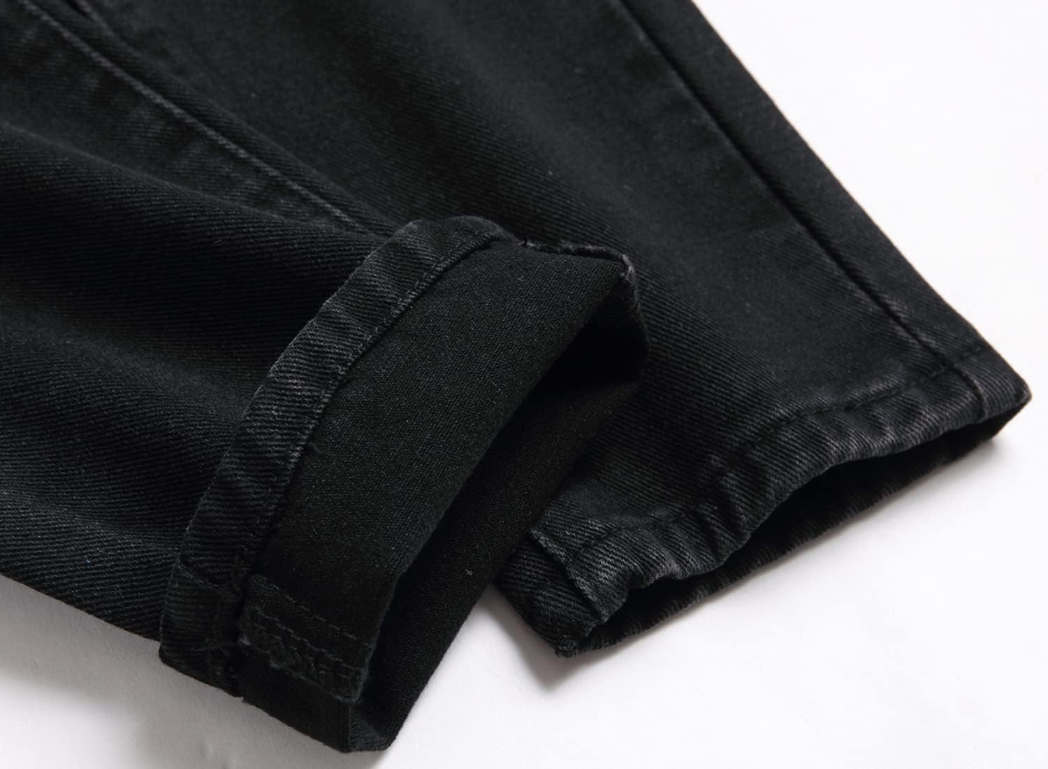 Boy's Ripped Jeans Stacked Skinny Fit Destroyed Distressed Fashion Comfy Denim Jeans Pants - Image 7