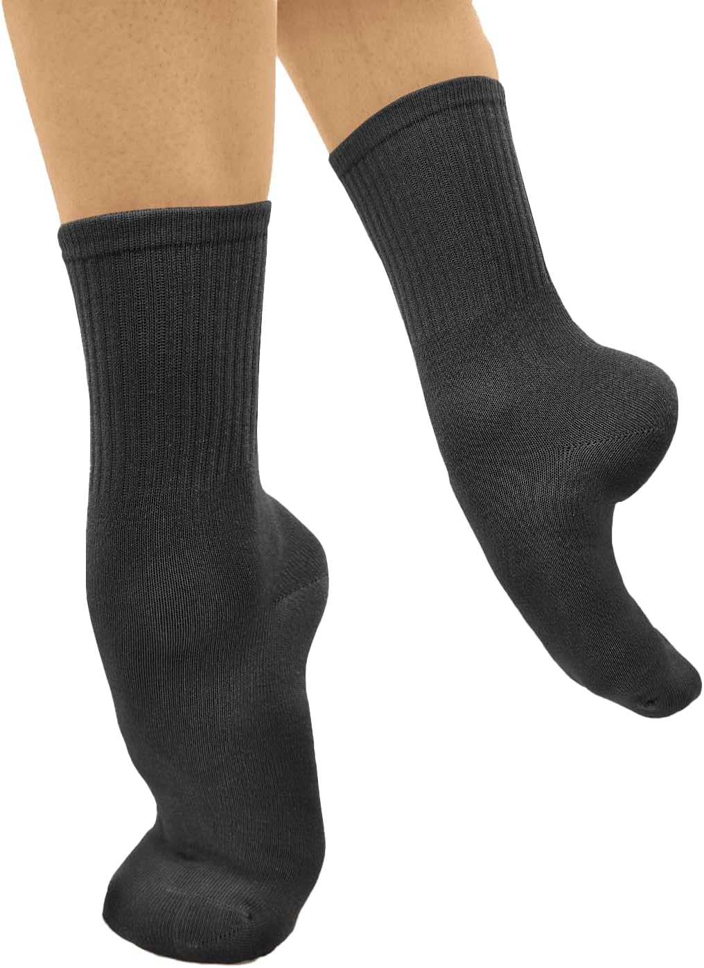 Vegan Dance Socks, Acrylic, Toe and Heel Protection, Ribbed Leg - MD23 / MD24 - Image 2