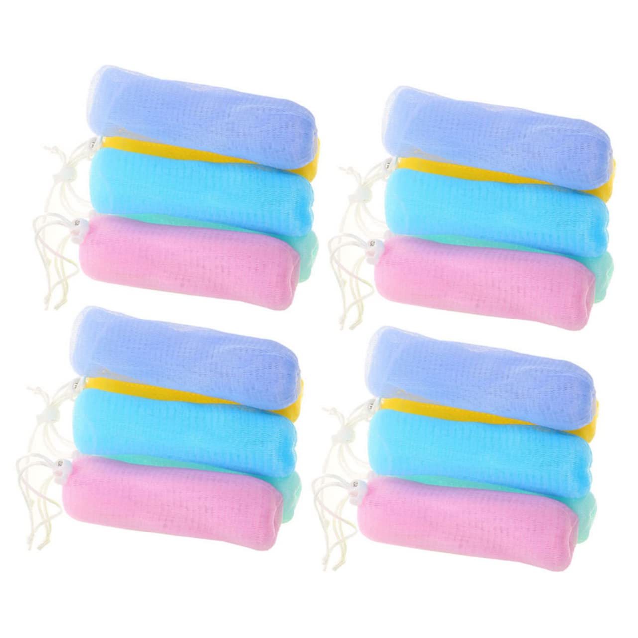 20pcs Exfoliating Mesh Soap Pouch Multilayer Soap Bag for Foaming Care for Handmade and Facial Options