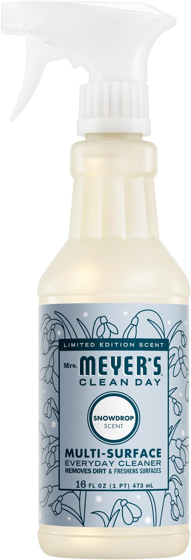 CLEAN DAY Multi-Surface Everyday Cleaner, Snowdrop Scent, 16 Fl Oz Bottle