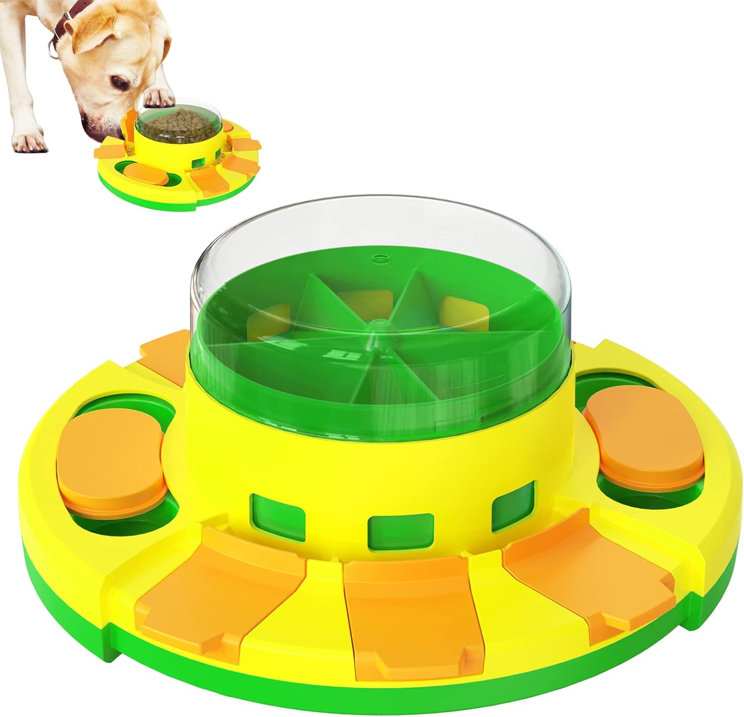 Pet Supplies Slow Dog Food Bowl and Interactive Dog Toys 2 in 1, Dog Enrichment Toys