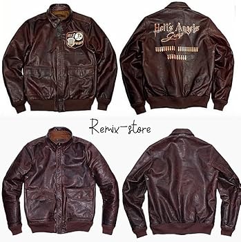 Amazon | ☆名品復刻 50's～60's A-2 ヘルスエンジェルス 加工 本革