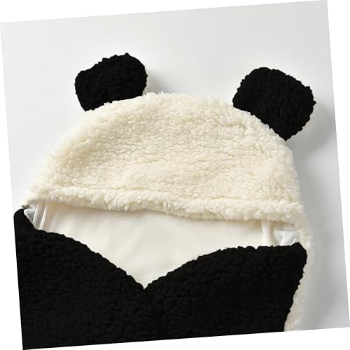 Miniatura 6 de Beatifufu Manta para envolver el saco de dormir del invierno del bebé del panda suave del saco de dormir del invierno de la manta del saco