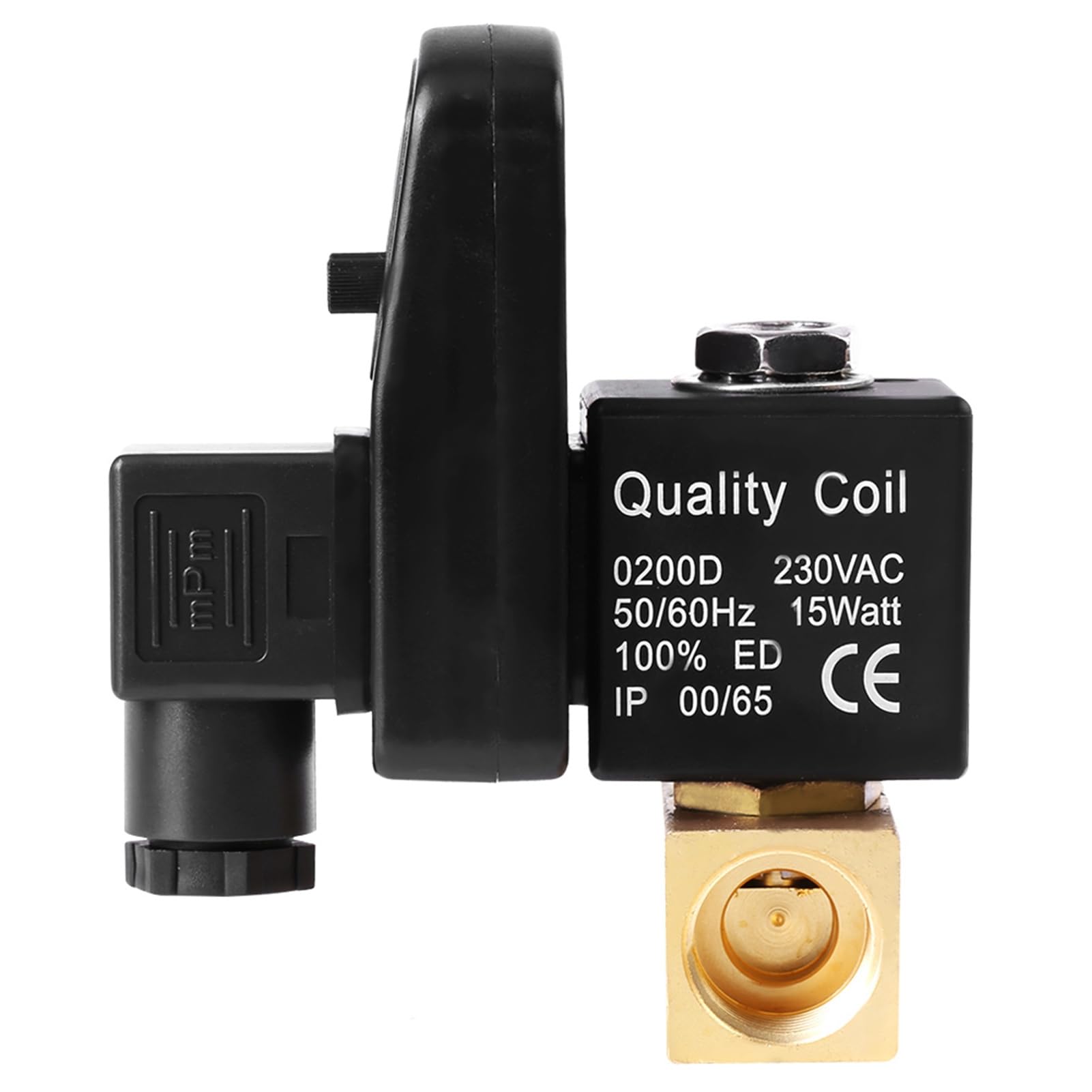 Sxhlseller G1 / 2 DN15 Válvula de Drenaje temporizada electrónica automática, latón AC230V / 110V Válvula de Drenaje electrónica Dividida para la gestión del condensado del compresor de Aire(230V)
