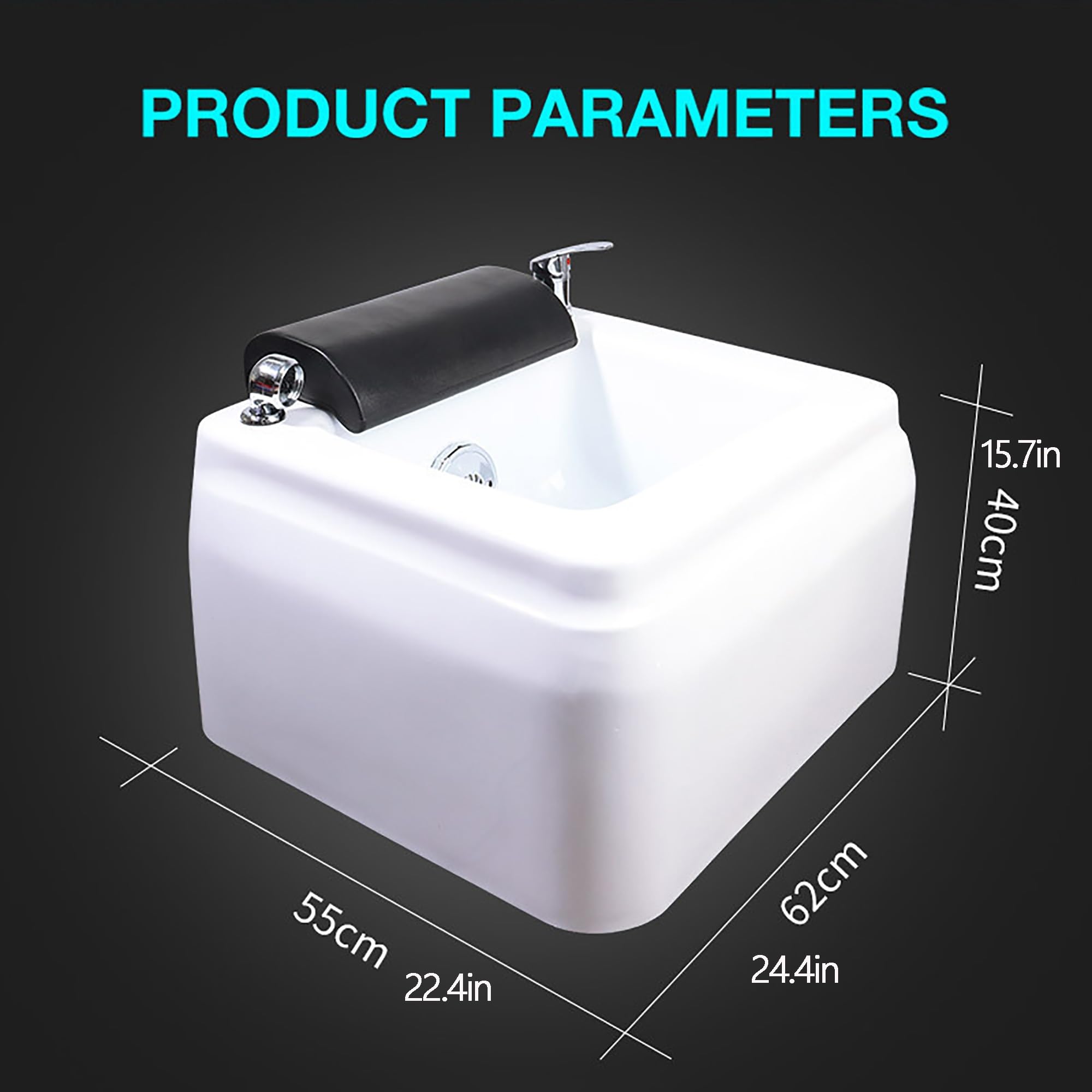 ZGNMK Foot spa with Massage Surfing and Seven-Color Gradient Lights, Foot Massager with Heat, Shiatsu Foot Massage Machine, Relieve Pains Tired Feet, Suitable for Home, Hotel, spa