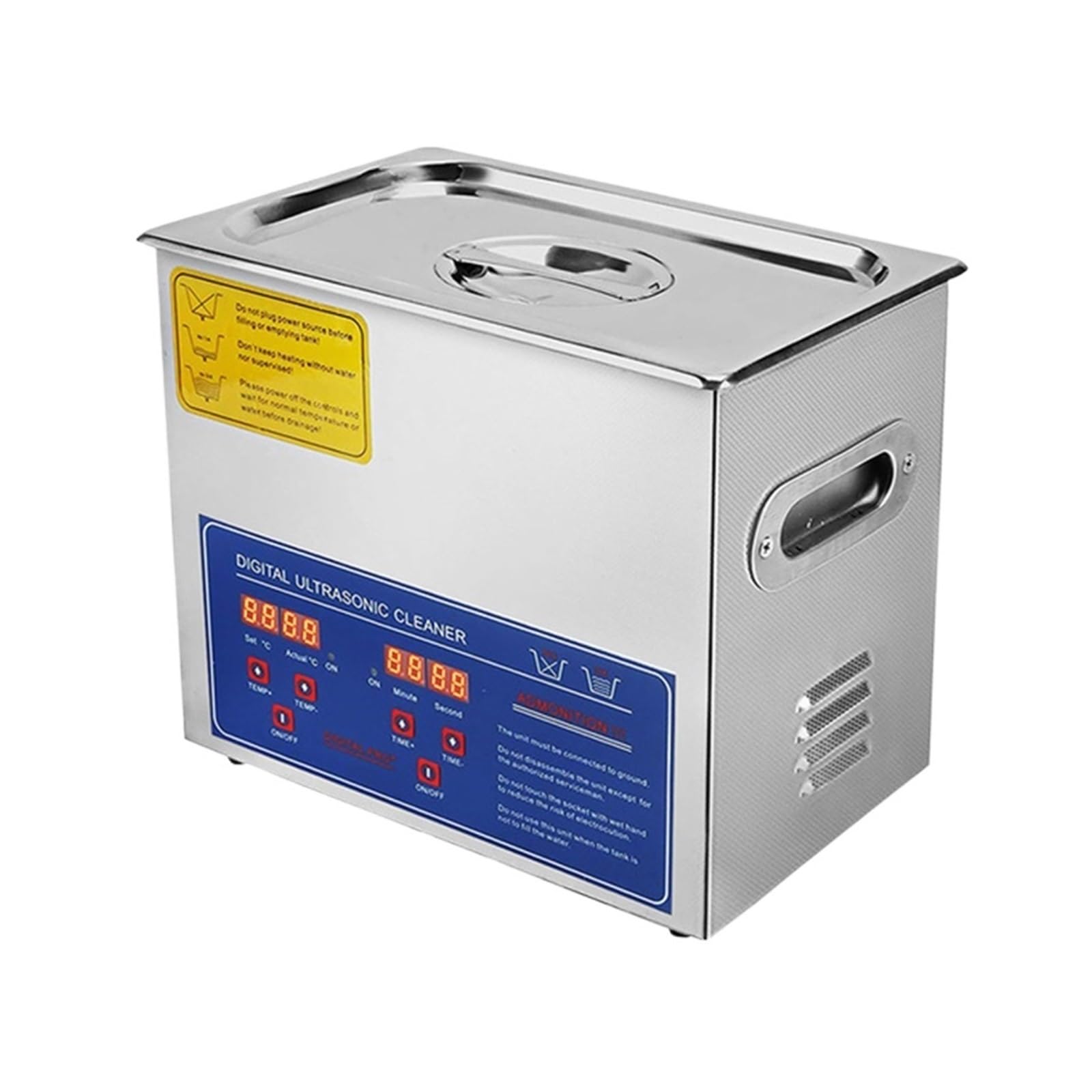 2-30L Ultraschallreiniger Mit Digitaler Zeitschaltuhr Und Heizung, Edelstahl, Ultraschall-Waschmaschine, Haushaltsgeräte, Effiziente Reinigung，3L 120W